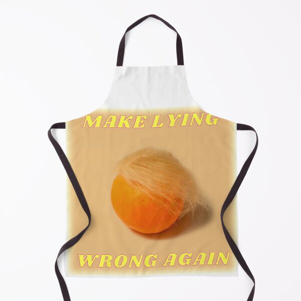 Item preview, Make Lying Wrong Again Donald Wig On An Orange designed and sold by LuckyKermit.