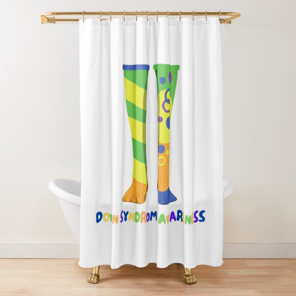 Down Syndrome Awareness - Crazy 'bout Socks Shower Curtain