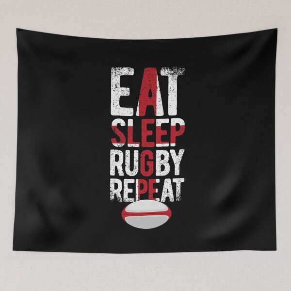Item preview, Eat sleep rugby repeat england rugby designed and sold by Bubsart78.