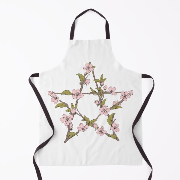 Item preview, Blessed Be Floral Pentagram design designed and sold by MAdHouseArtist.