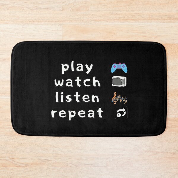 Item preview, play watch listen repeat designed and sold by Diamaber.