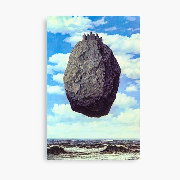 Schloss der Pyrenäen von René Magritte Leinwanddruck