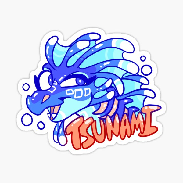 Artikel-Vorschau von Tsunami-Aufkleber [Wings of Fire], designt und verkauft von OliveCow.