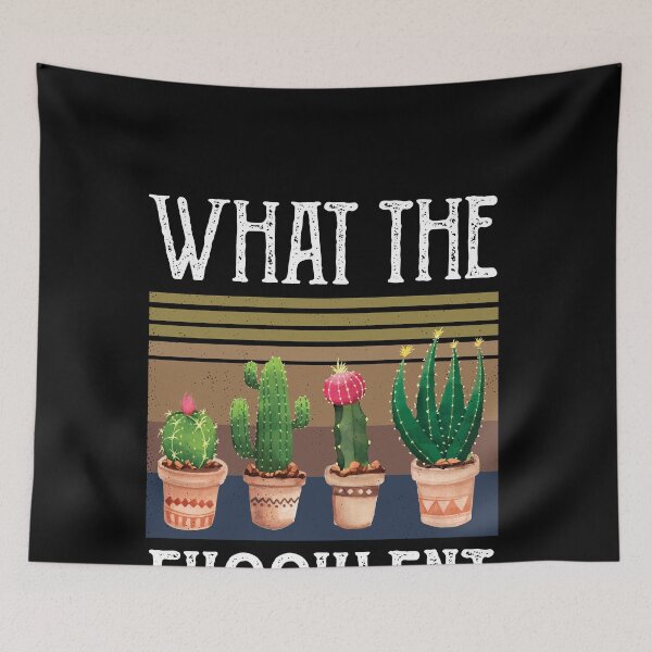 Item preview, What The Fucculent Cactus Succulents Gardening Retro Vintage designed and sold by CodingForTech.