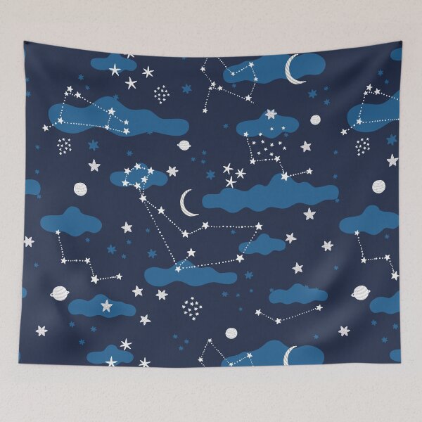 Item preview, Galaxy - cosmos, moon and stars. Astronomy pattern. Cute universe design. designed and sold by kostolom3000.