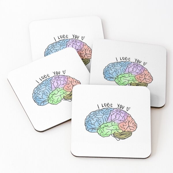 Item preview, I lobe/love you brain pun designed and sold by adieylon.