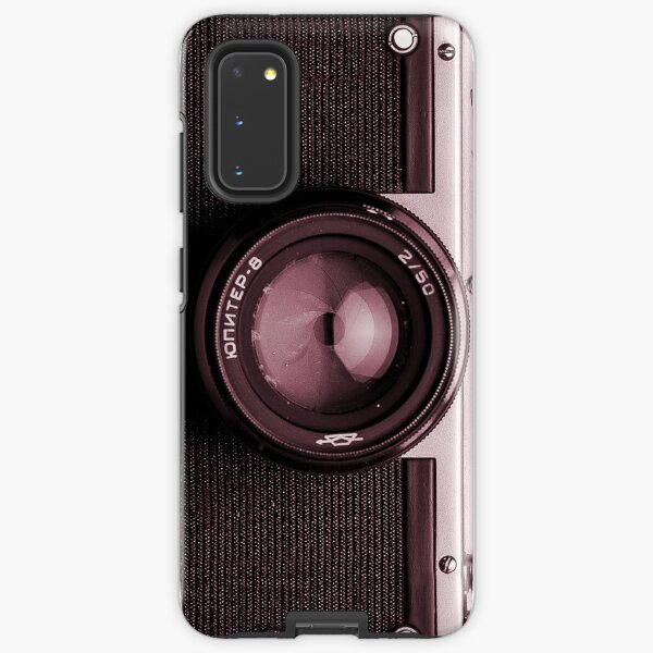 Vintage camera | retro photographer nostalgia | red tint Samsung Galaxy Tough Case