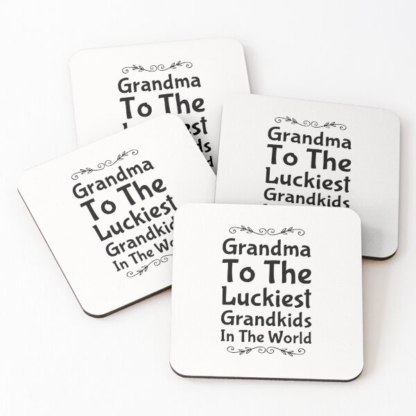 Item preview, Grandma to The Luckiest Grandkids in the World designed and sold by PetitePeche.
