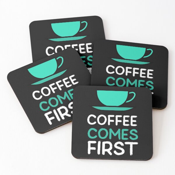 Item preview, Coffee Comes First - Cup and Saucer designed and sold by JellyBeenzz.