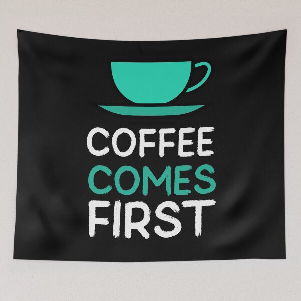 Item preview, Coffee Comes First - Cup and Saucer designed and sold by JellyBeenzz.