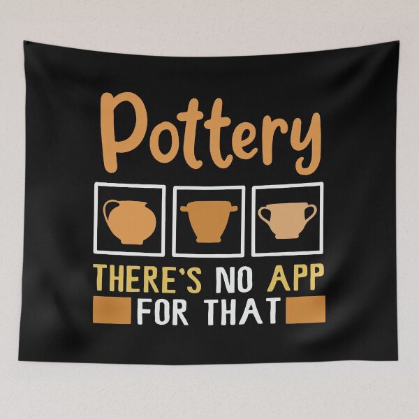 Item preview, Pottery There's No App For That | Potters and Ceramicists designed and sold by Dancing Dolphin Crafts.