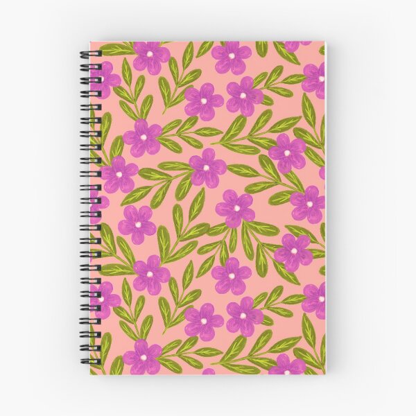 Item preview, Floral Pattern Color Pencil - Fuchsia and Green designed and sold by Kraina.