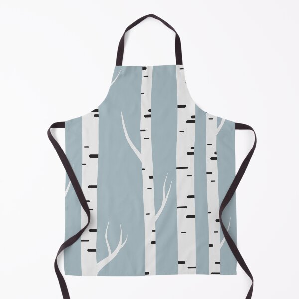 Item preview, Modern Grey Blue Birch Tree Landscape designed and sold by IamTrending.
