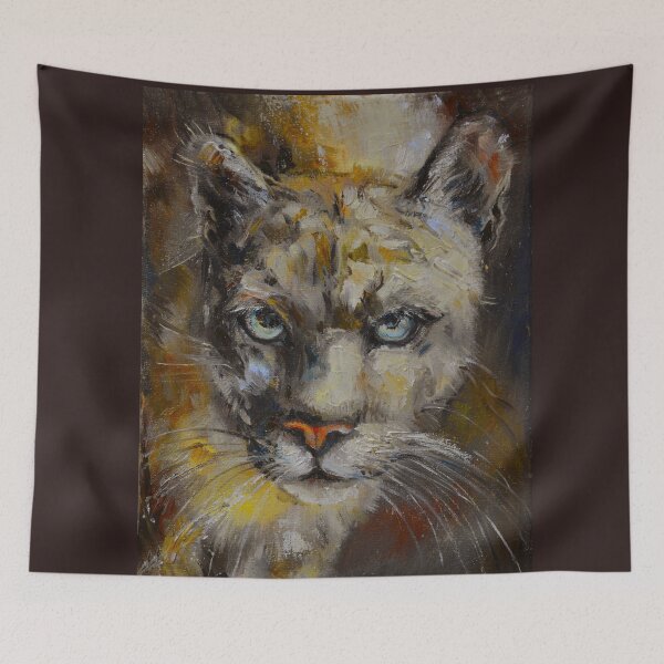 Item preview, Portrait Of A Cougar. The look of a leopard, a beautiful predator. designed and sold by Elena Reutova.