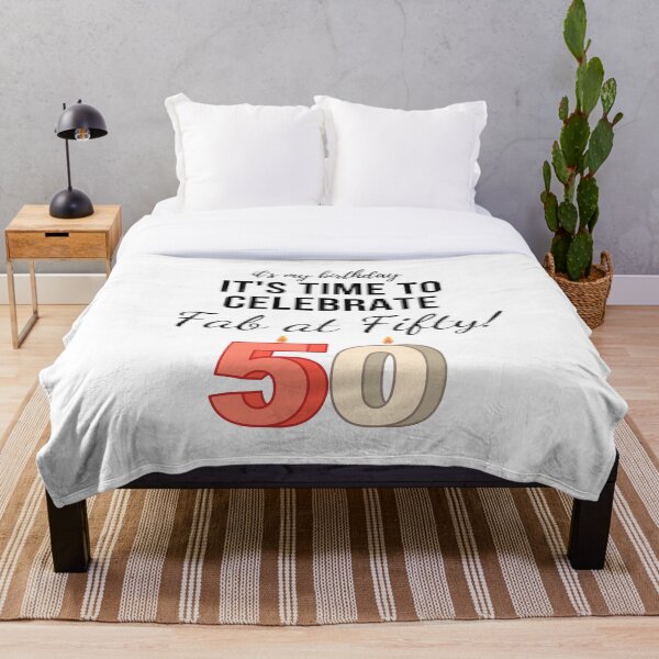 Aperçu de l'œuvre 50e anniversaire, c'est mon anniversaire, il est temps de fêter, fabuleux à cinquante créée et vendue par 3Akshithaa.