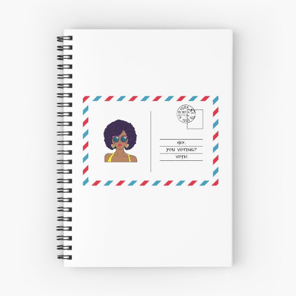 Item preview, Afro Black Woman Postal Vote US Mail in Ballot Voters Rights Diversity Artwork designed and sold by CreatedbyJR.
