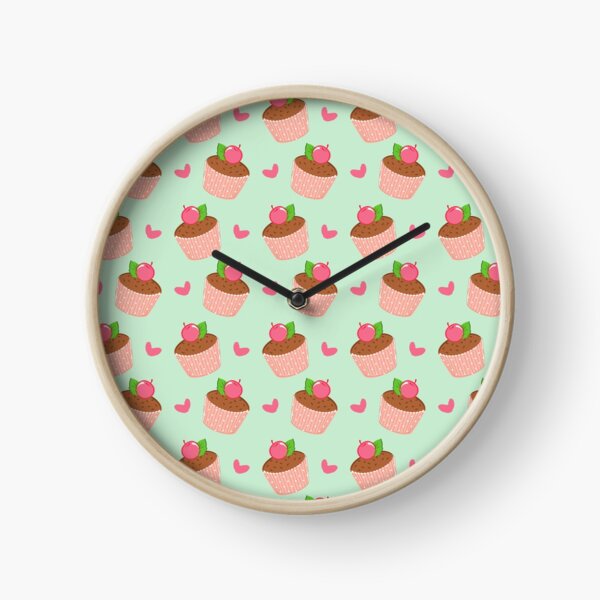 Item preview, Cherry Chocolate Cupcake Lime Green Pink Pattern designed and sold by IamTrending.