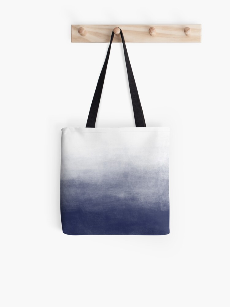 Ombre Paint Color Wash (navy blue/white) Tote Bag for Sale by