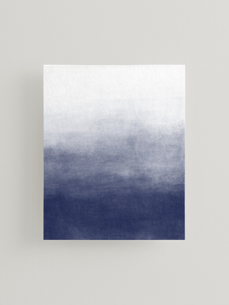 Ombre Paint Color Wash (navy blue/white) | Mounted Print