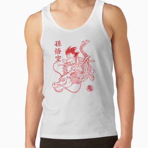 Son Goku Red ink Tank Top
