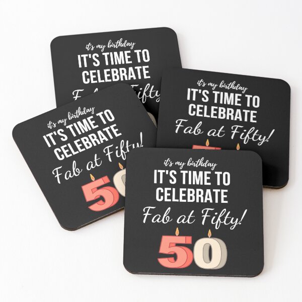 Item preview,  50th birthday ,it's my birthday,it's time to celebrate ,fab at fifty  designed and sold by 3Akshithaa.