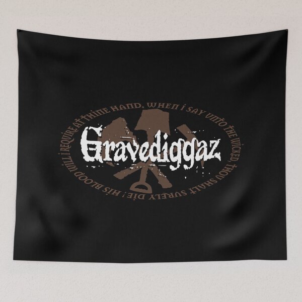 Item preview, Gravediggaz Full Shirt Logo Brown designed and sold by EbtsOby.
