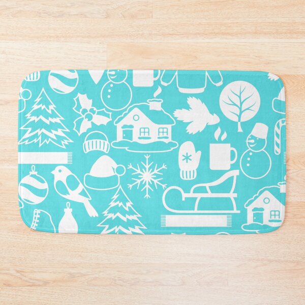 Item preview, Classic Christmas Winter Scenery Blue Teal designed and sold by IamTrending.