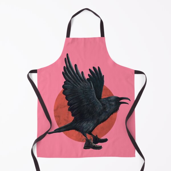 Item preview, Crow wearing boots in pink designed and sold by CharlieCreature.