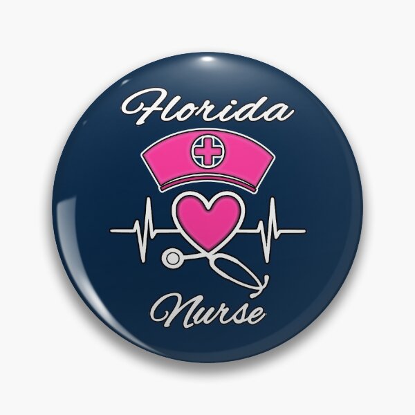 Item preview, Florida Nurse - Nurse Hat, Heart, and Stethoscope designed and sold by Drucifer76.
