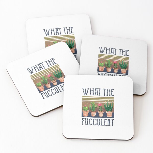 Item preview, What The Fucculent Cactus Succulents Gardening Retro Vintage designed and sold by CodingForTech.