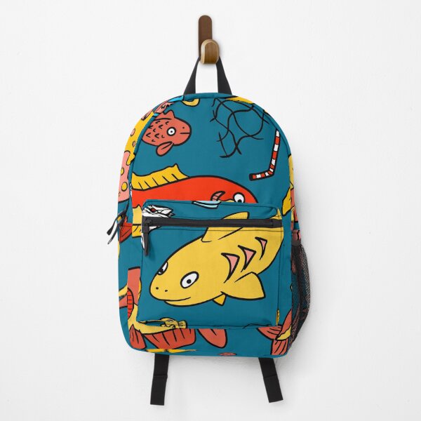Item preview, plastic ocean with colorful fish. environmentalism.  designed and sold by JJadx.