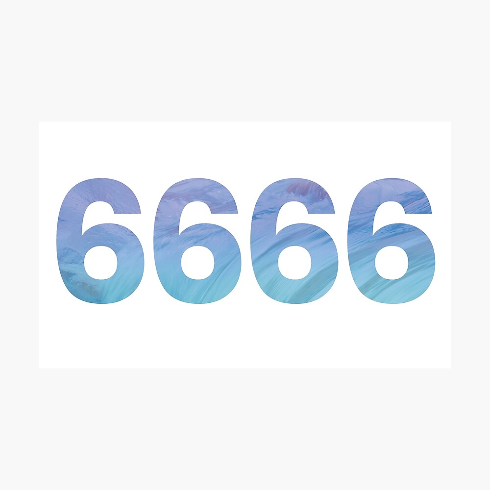 6666 Angel Number Photographic Print For Sale By Namaste You Redbubble