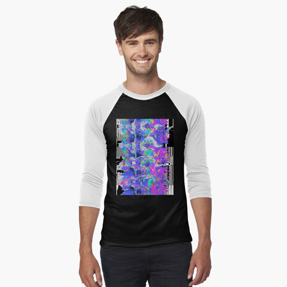 Aperçu de l'œuvre T-shirt baseball manches ¾ créée et vendue par ArtsyPrincess.
