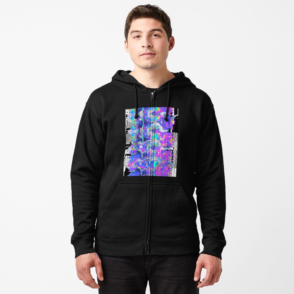 Aperçu de l'œuvre Veste zippée à capuche créée et vendue par ArtsyPrincess.