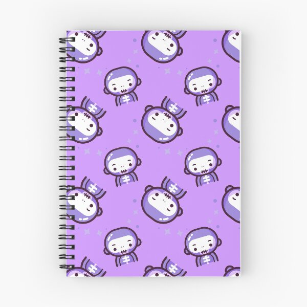 Item preview, Happy Halloween Holiday | Cute & Spooky Purple Skeleton Cartoon Pattern designed and sold by Ainbowz-Artwork.