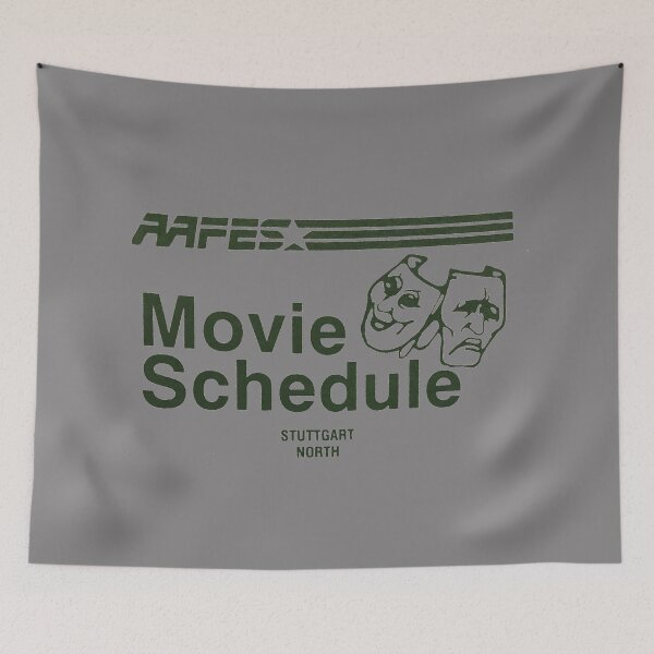 Aperçu de l'œuvre Horaire des films AAFES créée et vendue par rtbrassard.