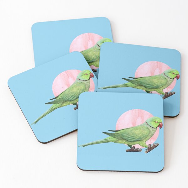 Item preview, Parakeet Wearing sandals in blue designed and sold by CharlieCreature.