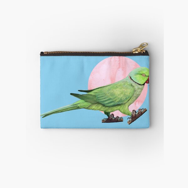 Item preview, Parakeet Wearing sandals in blue designed and sold by CharlieCreature.