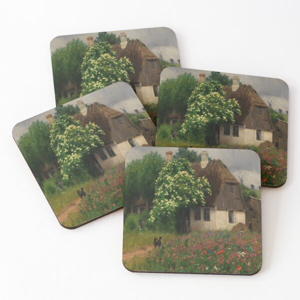 Item preview, Bondehus med eng blomster-Hans Andersen Brendekilde designed and sold by LexBauer.