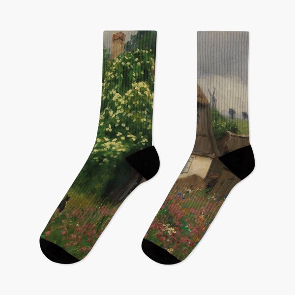 Item preview, Bondehus med eng blomster-Hans Andersen Brendekilde designed and sold by LexBauer.