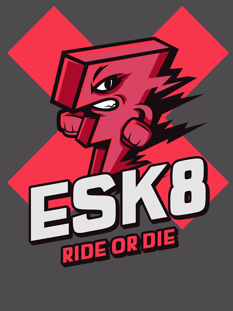 Thumbnail 6 von 6, Premium Oversized Pullover, ESK8, Ride or Die. designt und verkauft von SilverFoxStore.