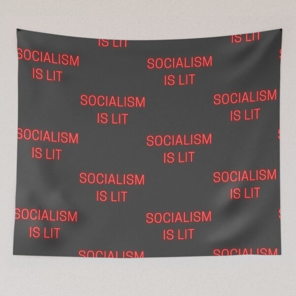 Item preview, Socialism is Lit designed and sold by Zoranzi.