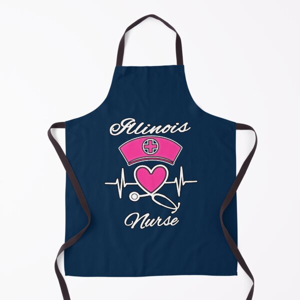 Item preview, Illinois Nurse - Nurse Hat, Heart, and Stethoscope designed and sold by Drucifer76.