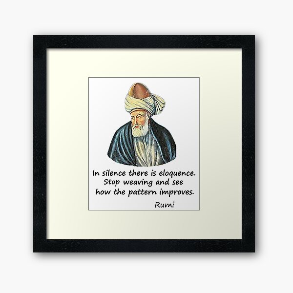 The beauty of Silence. Framed Art Print