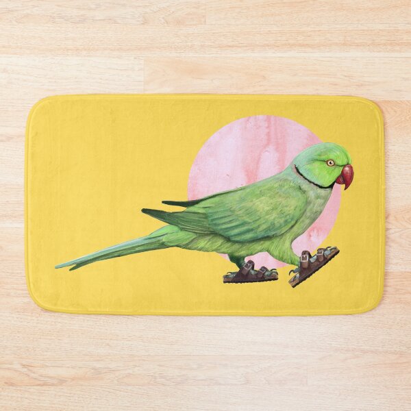Item preview, Parakeet Wearing sandals in yellow designed and sold by CharlieCreature.