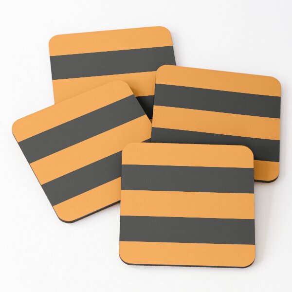 Item preview, Large ORANGE and BLACK  Horizontal STRIPES designed and sold by RachelMacht.