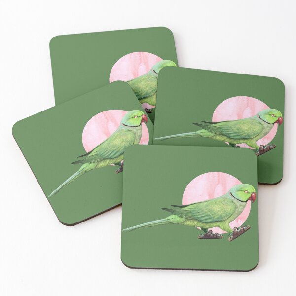 Item preview,  Parakeet Wearing sandals in green designed and sold by CharlieCreature.