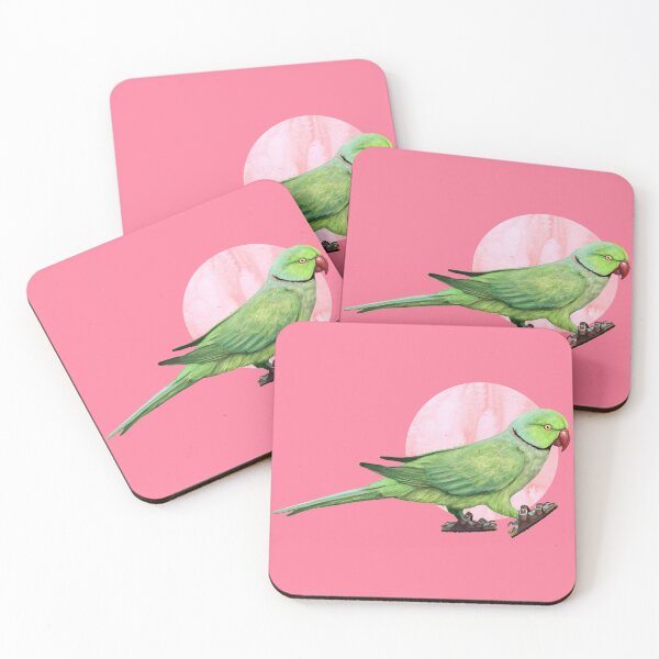 Item preview, Parakeet Wearing sandals in pink designed and sold by CharlieCreature.