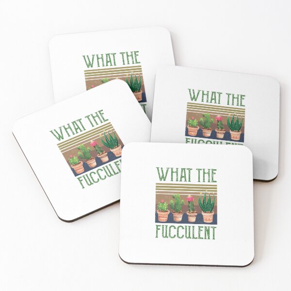 Item preview, What The Fucculent Cactus Succulents Gardening Retro Vintage designed and sold by CodingForTech.