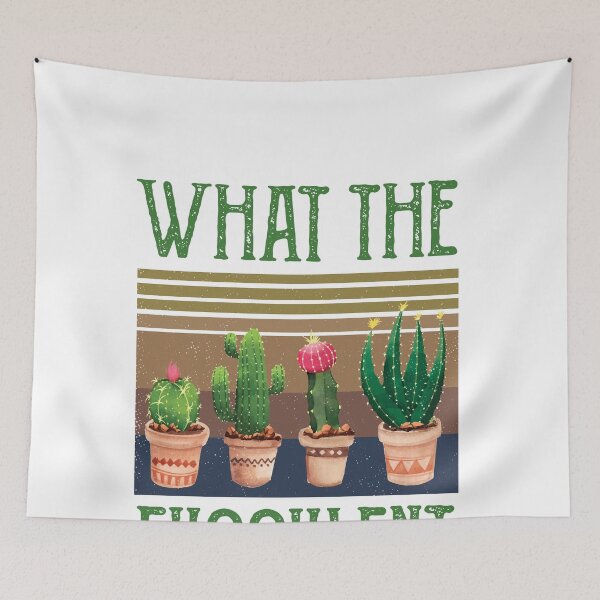 Item preview, What The Fucculent Cactus Succulents Gardening Retro Vintage designed and sold by CodingForTech.